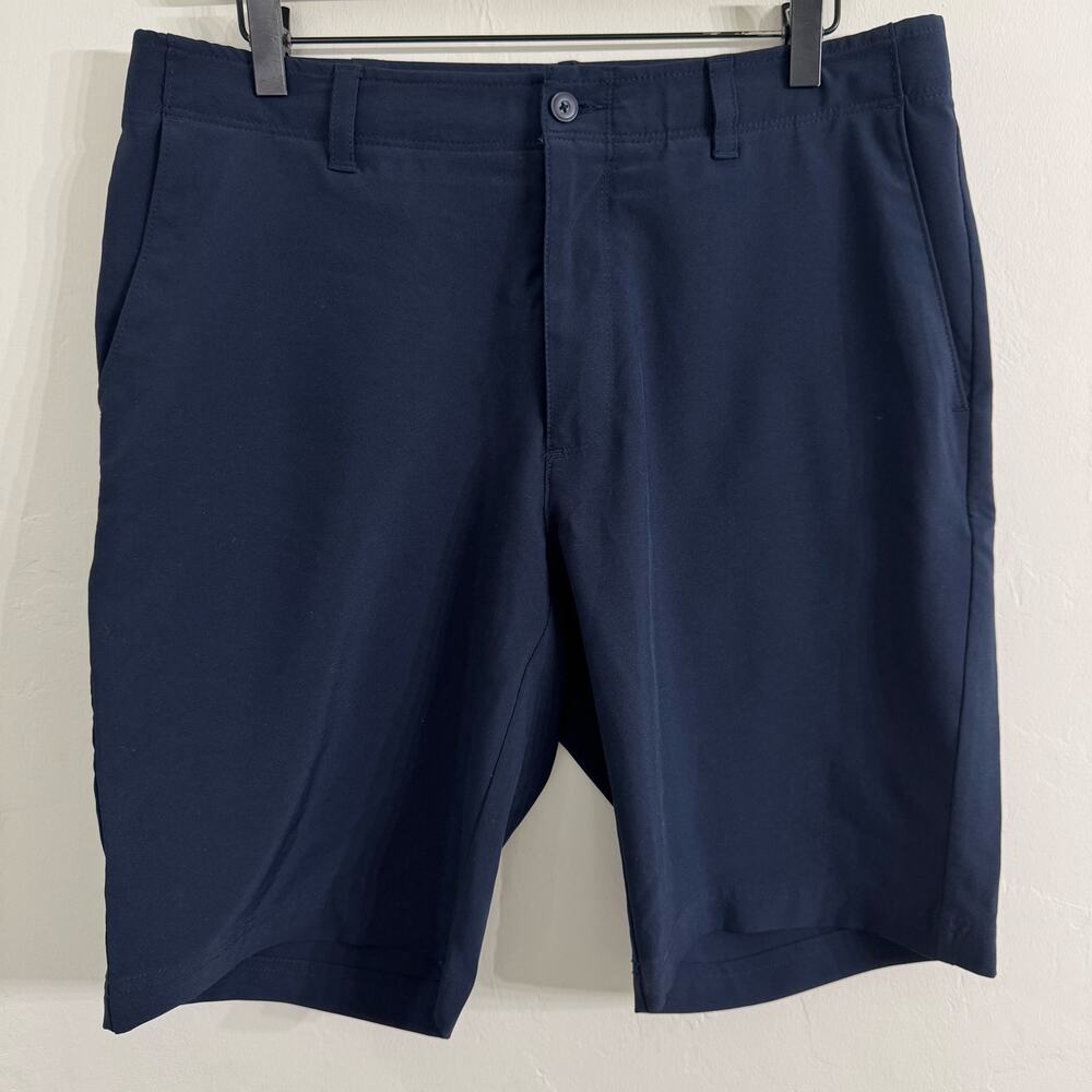 PGA Tour Men’s Navy Blue Chino Golf Shorts Size 34